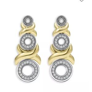 LAGOS 18K Yellow Gold & Sterling Silver & Diamond Earrings